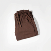 Wide Pull-On Trouser | Mocha Brown