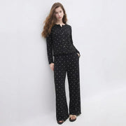 Wenim-Ivory Dream Set (Heart Printed) - Black