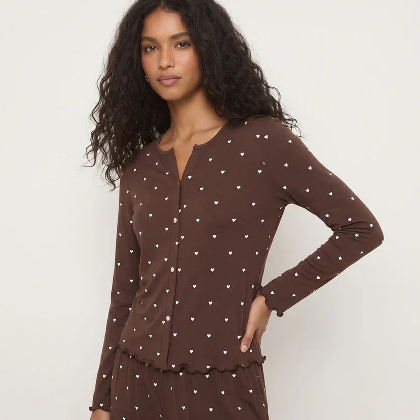 Wenim-Ivory Dream Set (Heart Printed) - Mocha