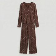 Wenim-Ivory Dream Set (Heart Printed) - Mocha