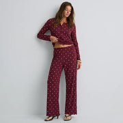 Wenim-Ivory Dream Set (Heart Printed) - Maroon