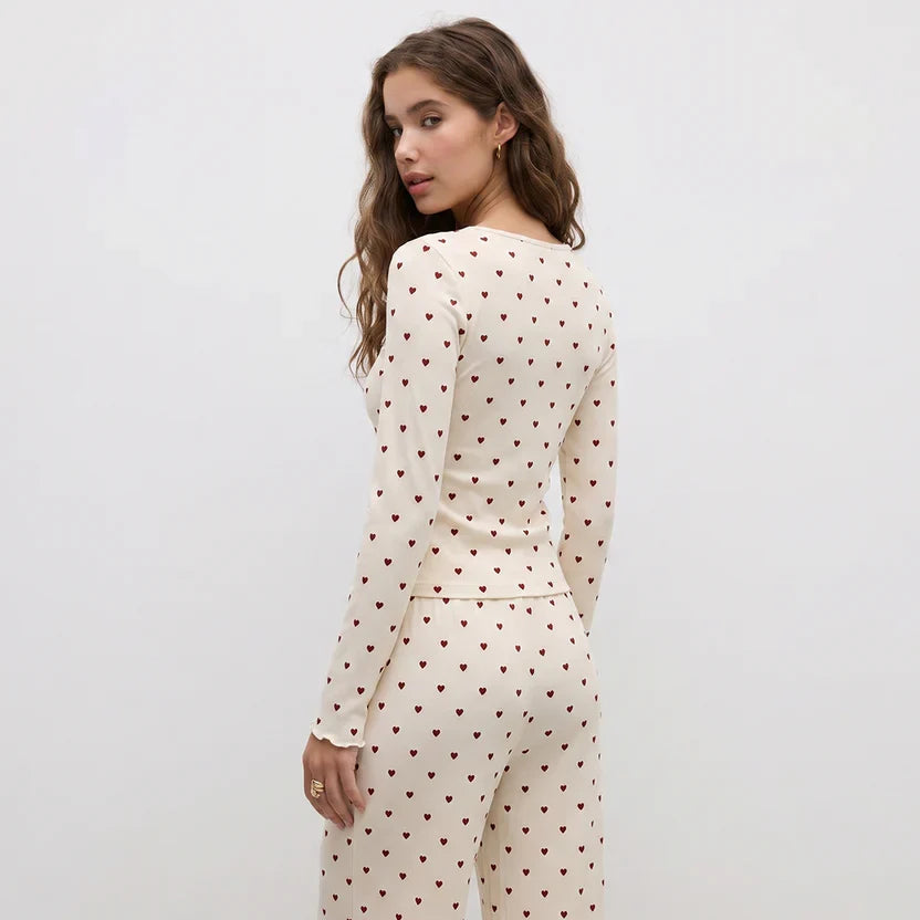 Wenim-Ivory Dream Set (Heart Printed) - Oat Milk
