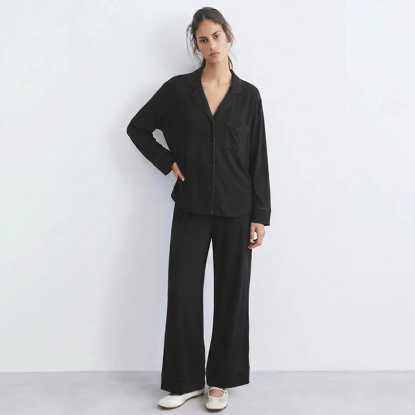 Luxury Black  Sleep Set Linen