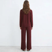 Luxury Maroon Sleep Set Linen