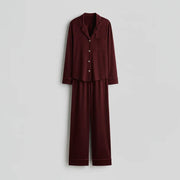 Luxury Maroon Sleep Set Linen