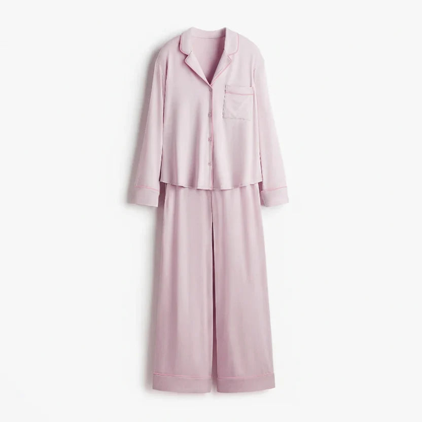 Luxury Blush Pink Sleep Set Linen