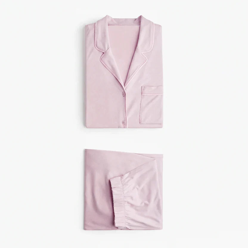 Luxury Blush Pink Sleep Set Linen