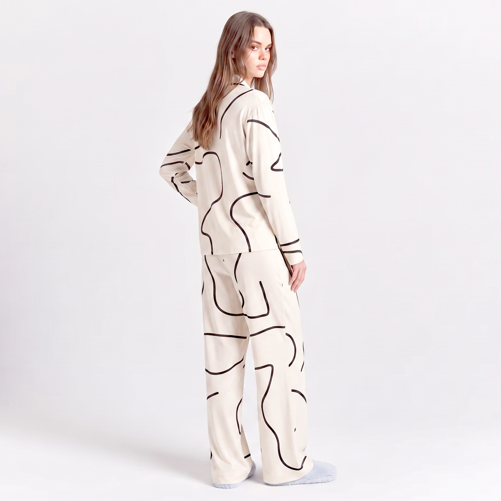 Soft Cotton Lounge Set - Abstract Muse