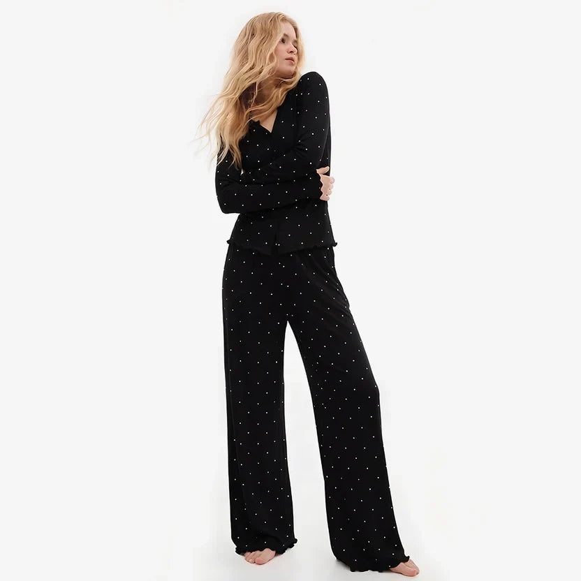 Wenim- Ivory Dream Doted Set - Black