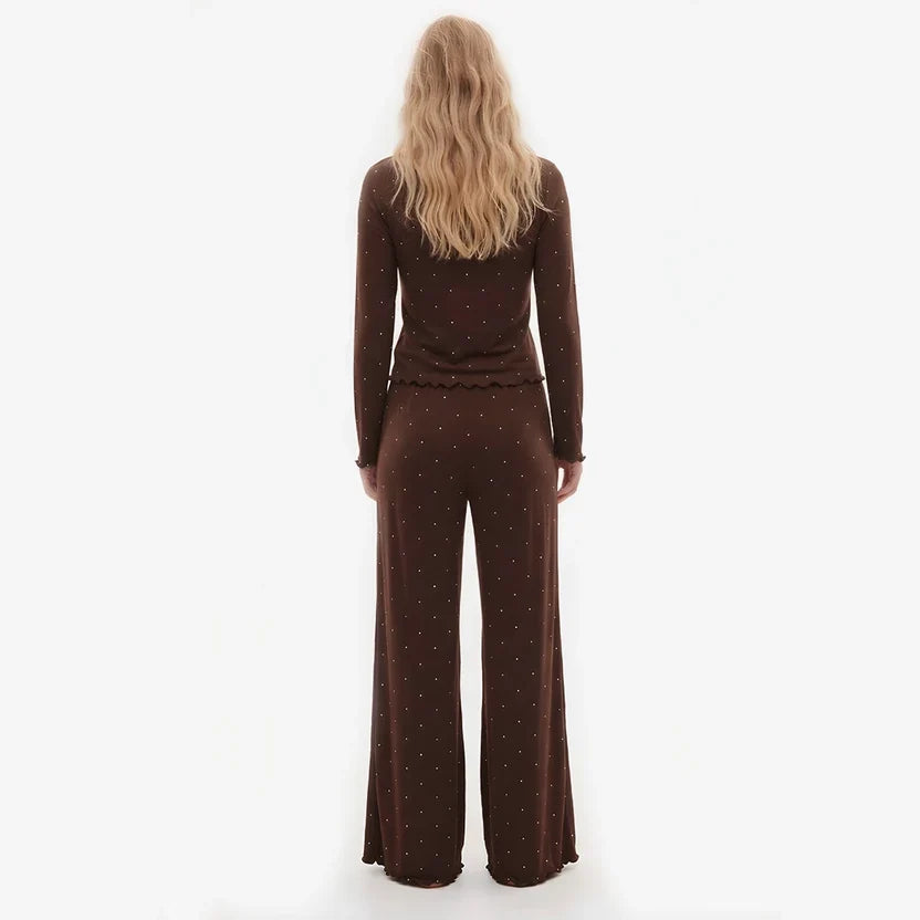 Wenim- Ivory Dream Doted Set - Mocha