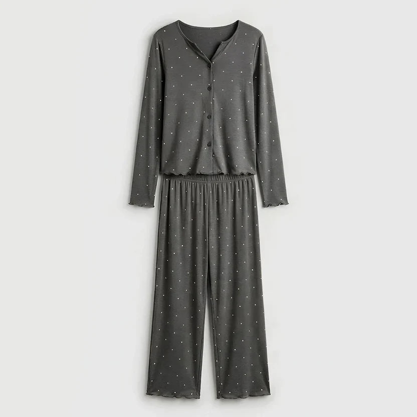 Wenim-  Ivory Dream Doted Set - Silent Grey