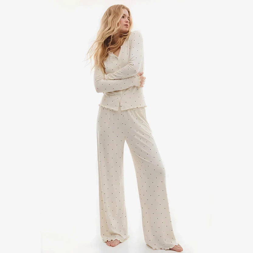 Wenim- Ivory Dream Doted Set - Oat Milk