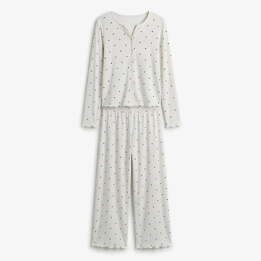 Wenim- Ivory Dream Doted Set - Oat Milk
