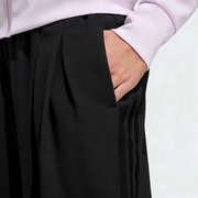Women Tiro 3-Stripes Wide-leg Pleated Pants - Black