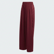 Women Tiro 3-Stripes Wide-leg Pleated Pants - Maroon