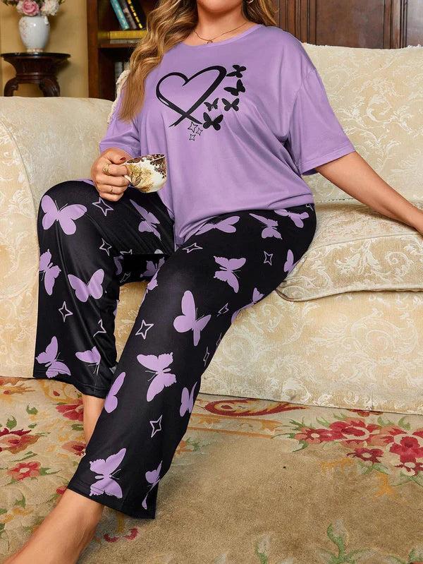 Butterfly Purple PJ Suit (Purple)