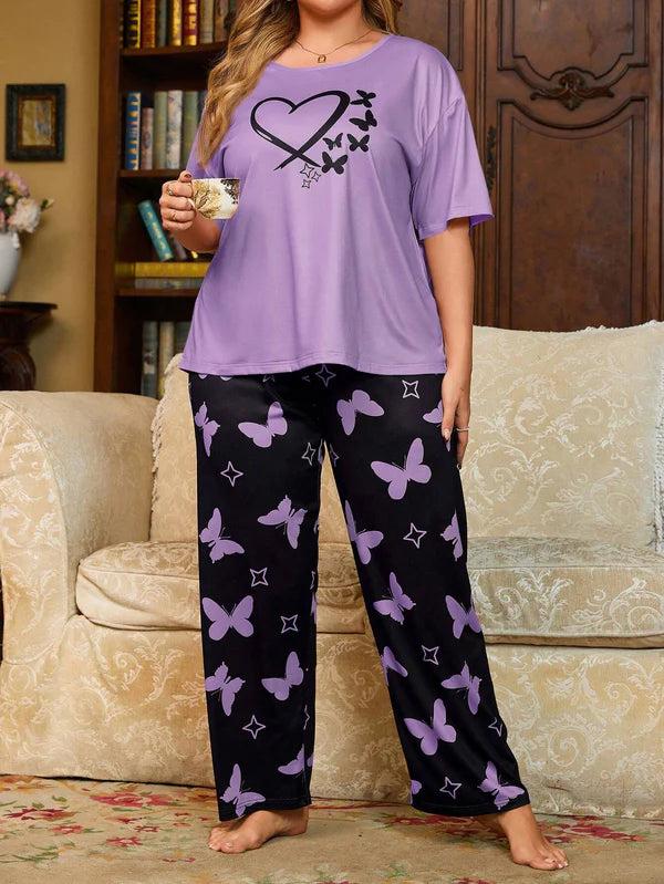 Butterfly Purple PJ Suit (Purple)